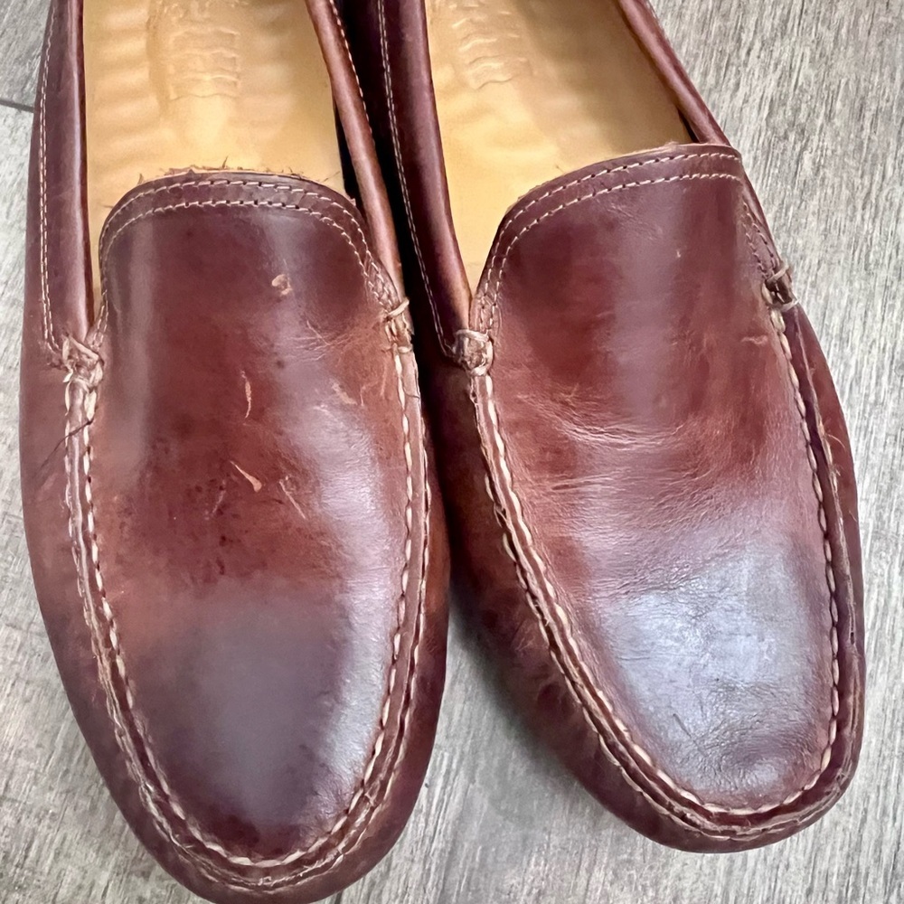 SPERRY gold cup meridian Brown Leather Slip-On Loafers /Moccasin Stitching 9.5 - Picture 5 of 7